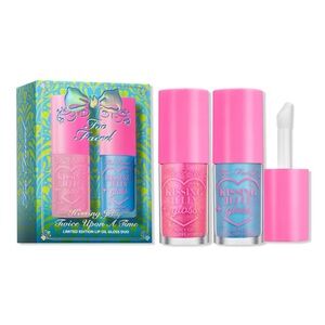 Too Faced Kissing Jelly Twice Upon A Time- duo limited edition set, vegan, sheer